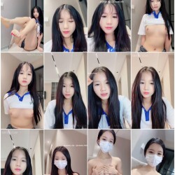 高顏值青春活力05後學生妹,穿著校服玩大尺度秀,內褲扒開,雙指掰開嫩鮑,全是水 2